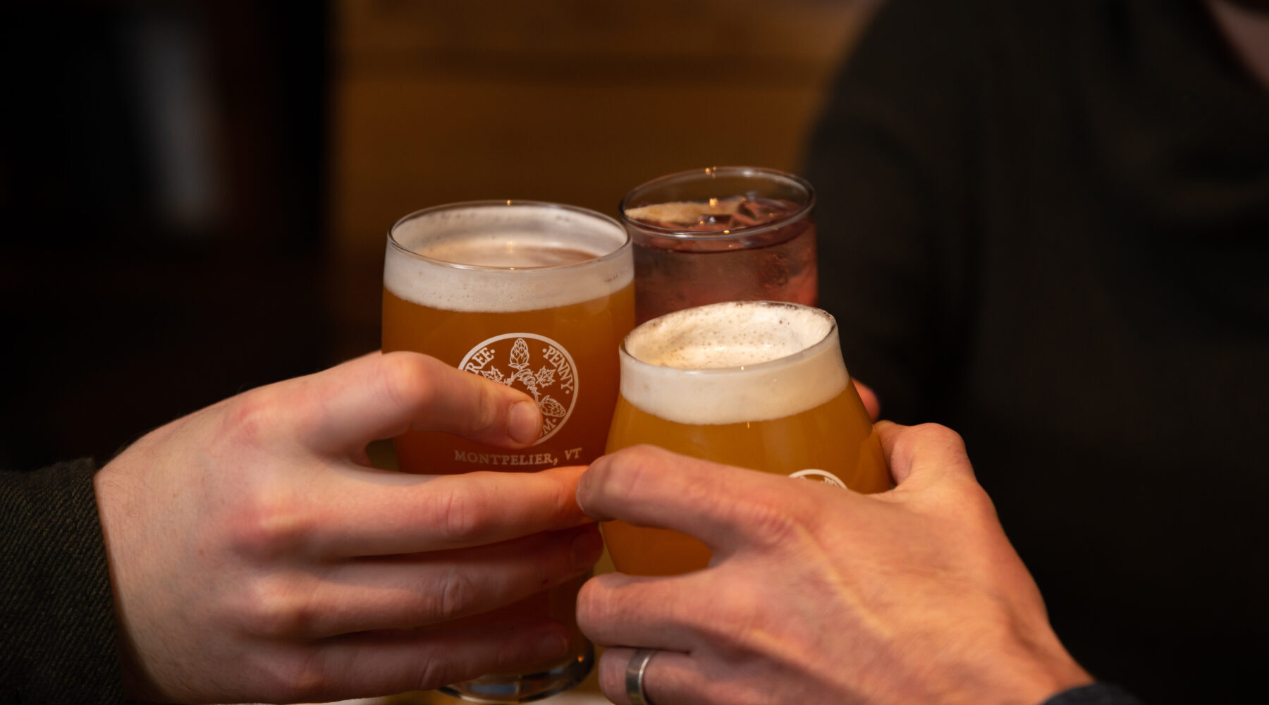 Craft beer and cocktails at Three Penny Taproom in Montpelier, Vermont